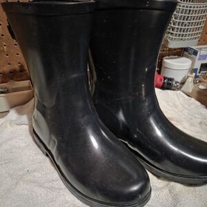 Women's Black Waterproof Rain & Winter Short Boots